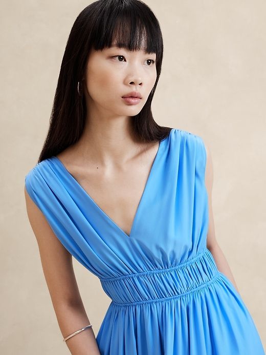 Cascade Silk Maxi Dress sold by Banana Republic product image thumbnail 3