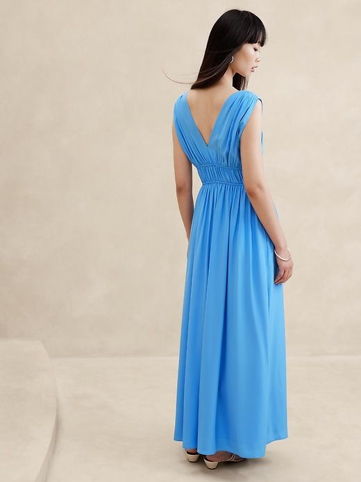 Cascade Silk Maxi Dress sold by Banana Republic product image thumbnail 2