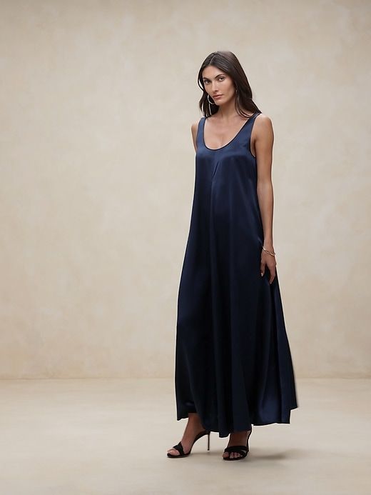 Serenade Silk Maxi Dress sold by Banana Republic product image thumbnail 5
