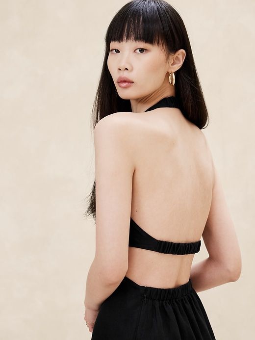 Lisa Linen Midi Dress sold by Banana Republic product image thumbnail 3