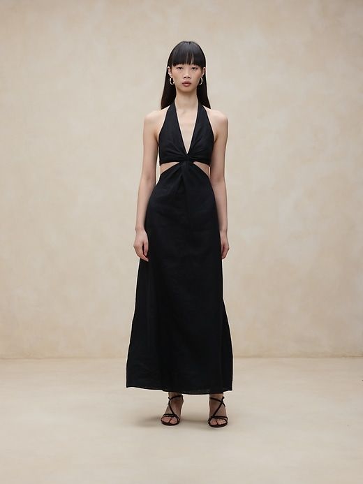 Lisa Linen Midi Dress sold by Banana Republic product image thumbnail 5