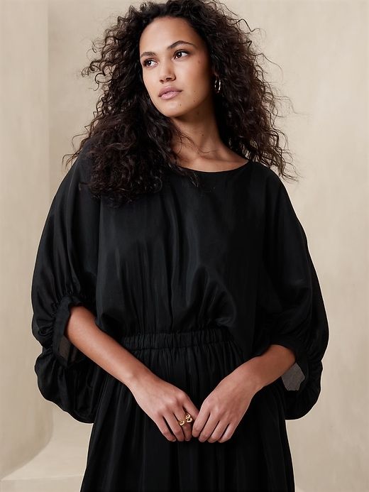 Eliana Cotton-Silk Dress sold by Banana Republic product image thumbnail 3