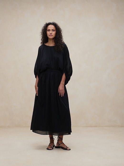 Eliana Cotton-Silk Dress sold by Banana Republic product image thumbnail 5