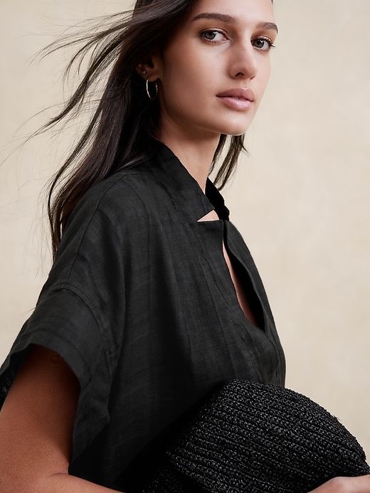 Laurel Linen-Cotton Utility Dress sold by Banana Republic product image thumbnail 3