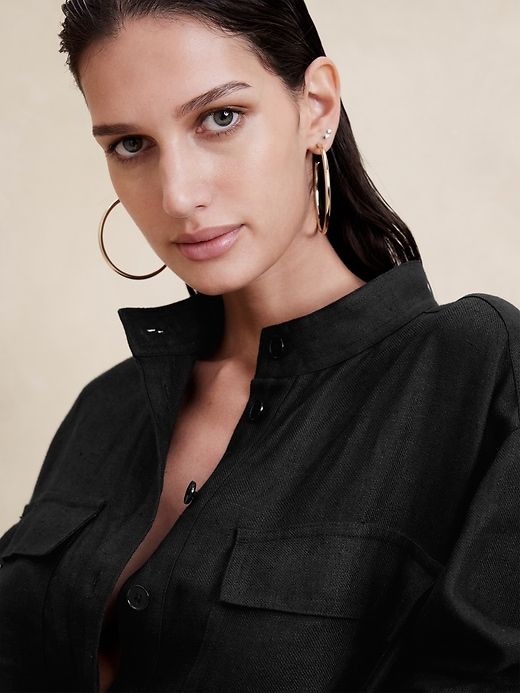 Lisa Linen Jumpsuit sold by Banana Republic product image thumbnail 3