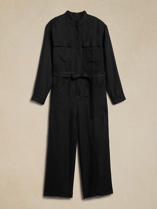 Lisa Linen Jumpsuit sold by Banana Republic product image thumbnail 4
