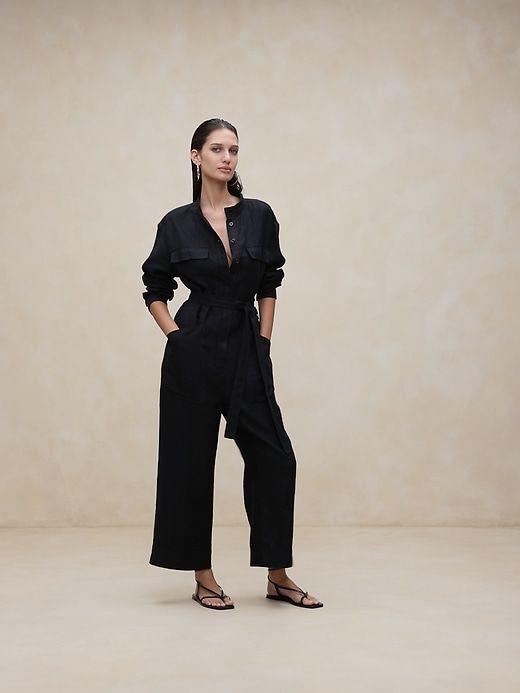 Lisa Linen Jumpsuit sold by Banana Republic product image thumbnail 5