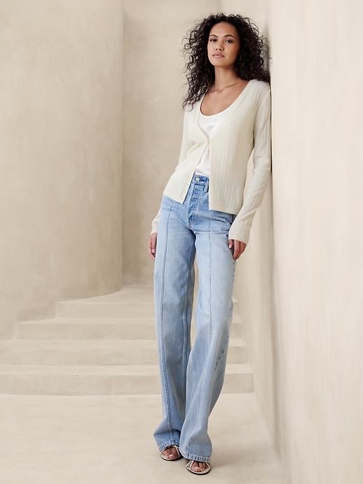 Nezha Merino Cardigan sold by Banana Republic