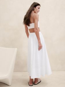 Ariella Poplin Midi Skirt sold by Banana Republic