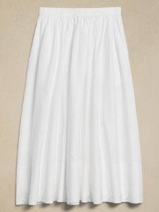 Ariella Poplin Midi Skirt sold by Banana Republic