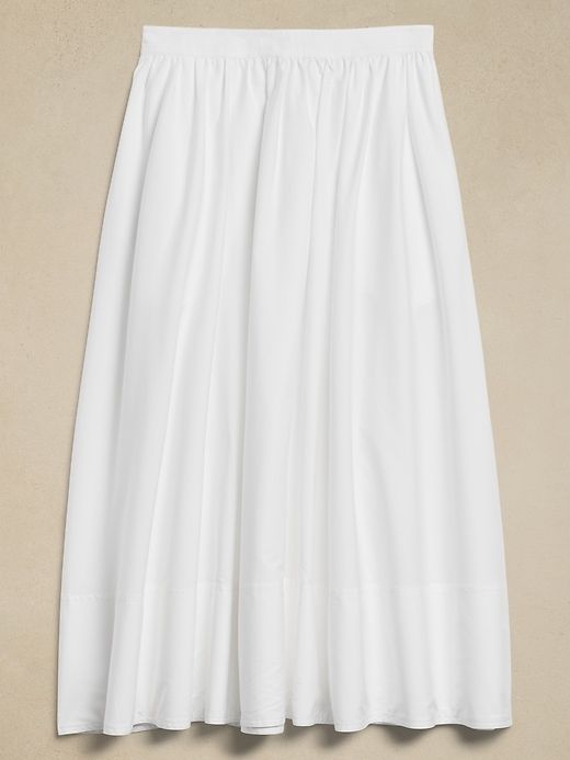 Ariella Poplin Midi Skirt sold by Banana Republic product image thumbnail 4