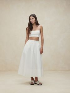 Ariella Poplin Midi Skirt sold by Banana Republic