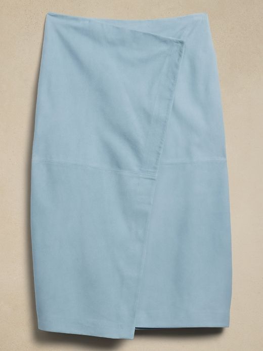 Helena Suede Wrap Skirt sold by Banana Republic product image thumbnail 4