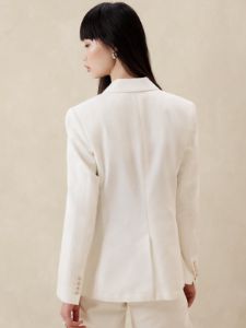 Seahaven Slim Italian Cotton-Linen Blazer sold by Banana Republic