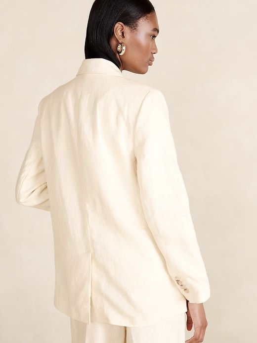 Lina Relaxed Linen Blazer sold by Banana Republic product image thumbnail 2