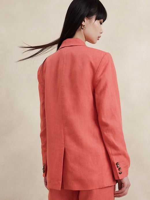 Lina Relaxed Linen Blazer sold by Banana Republic product image thumbnail 4