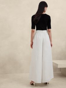 Lina Linen Wide-Leg Pant sold by Banana Republic