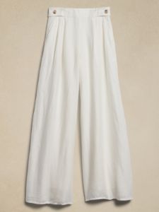 Lina Linen Wide-Leg Pant sold by Banana Republic