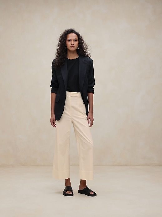 Oceanside Wide-Leg Cropped Pant sold by Banana Republic product image thumbnail 5