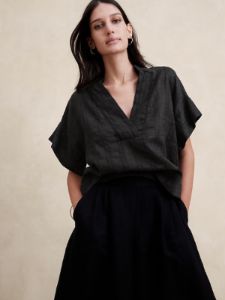 Laurel Linen-Cotton Top sold by Banana Republic