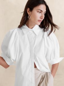 Livia Poplin Shirt sold by Banana Republic