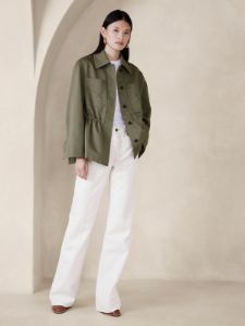 Lucia Cotton-Linen Jacket sold by Banana Republic