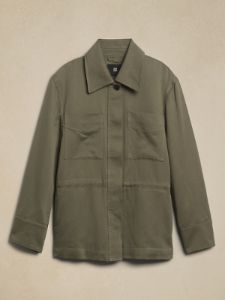 Lucia Cotton-Linen Jacket sold by Banana Republic