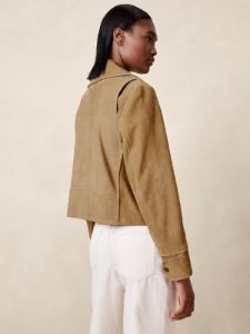 Enola Suede Moto Jacket sold by Banana Republic