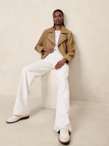 Enola Suede Moto Jacket sold by Banana Republic