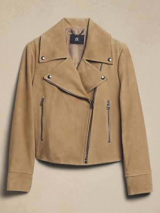 Enola Suede Moto Jacket sold by Banana Republic product image thumbnail 4