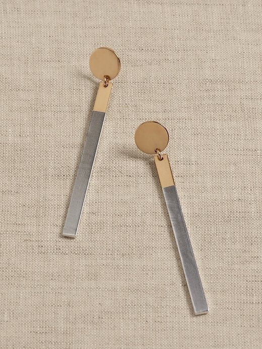 Lina Bar Dangle Earrings | Aureus + Argent sold by Banana Republic product image thumbnail 3