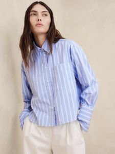 The Boxy Crop Shirt sold by Banana Republic