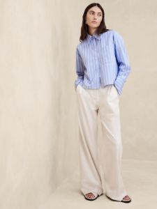 The Boxy Crop Shirt sold by Banana Republic
