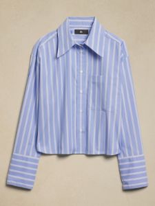 The Boxy Crop Shirt sold by Banana Republic