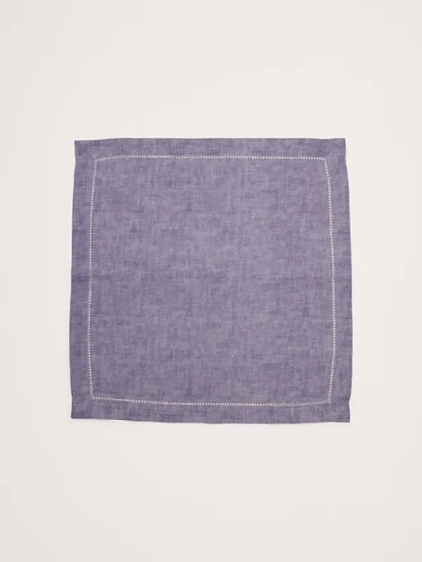 Ladder Stitch Linen Pocket Square sold by Banana Republic