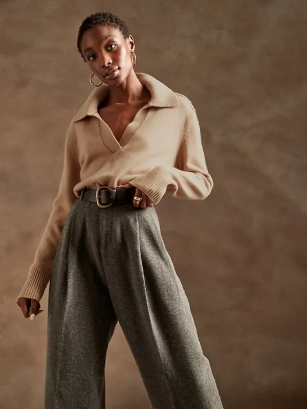 Luna Cashmere Sweater Polo sold by Banana Republic
