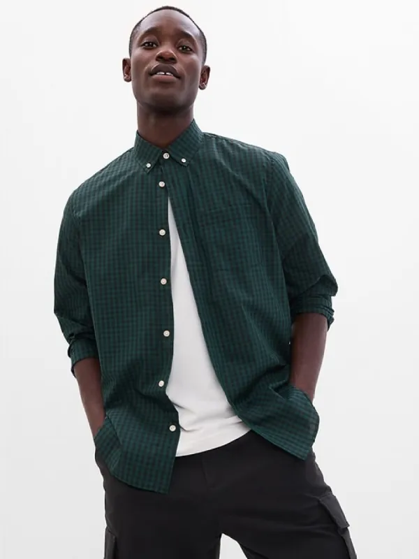 All-Day Poplin Shirt in Standard Fit sold by GAP