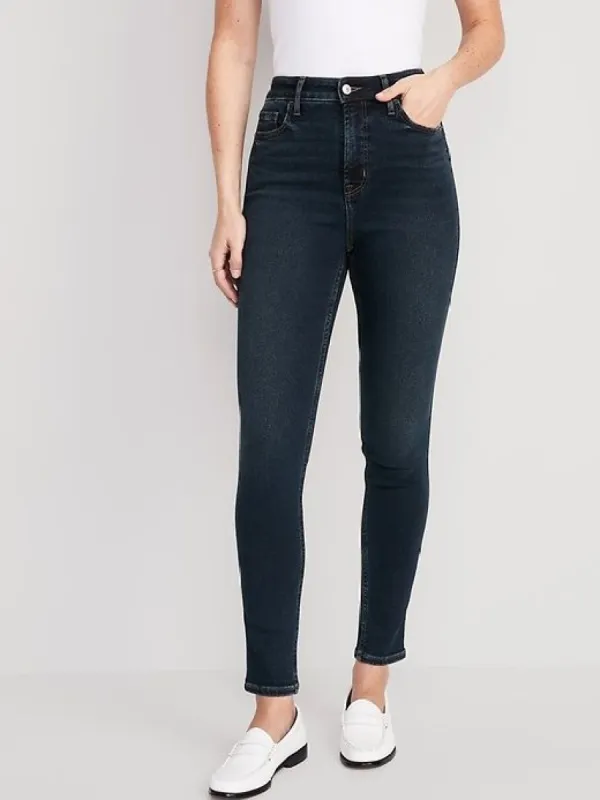 Extra High-Waisted Rockstar 360° Stretch Super-Skinny Jeans for Women sold by GAP