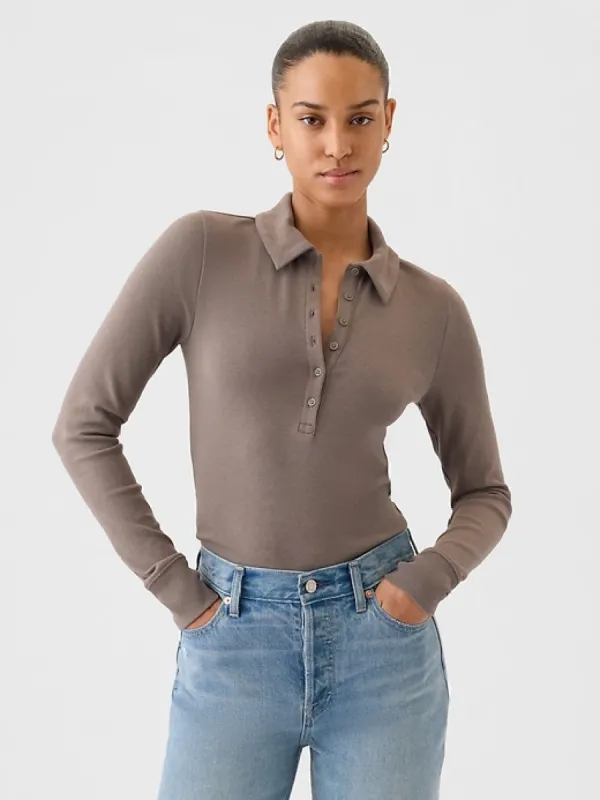 Modern Cropped Polo Shirt sold by GAP