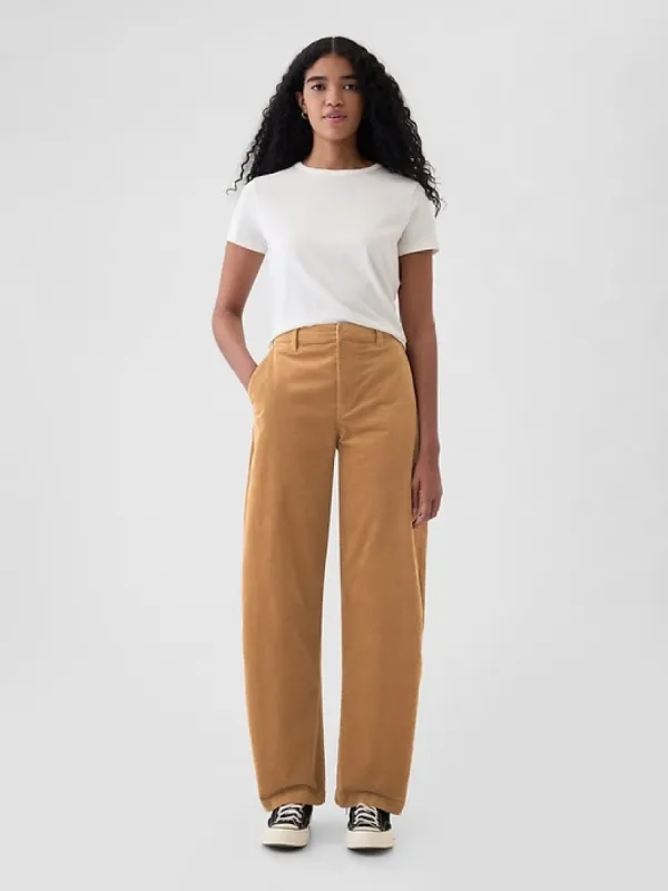 365 High Rise Corduroy Tapered Trousers sold by GAP