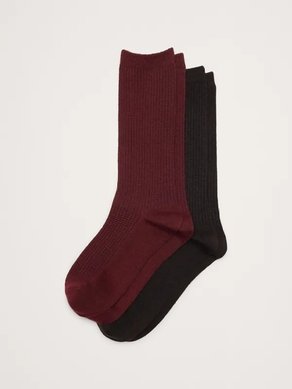 Breathe Merino Sock 2-Pack sold by Banana Republic