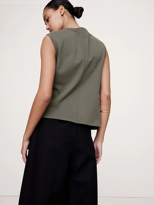 Cotton Draped Tank sold by Banana Republic product image thumbnail 2