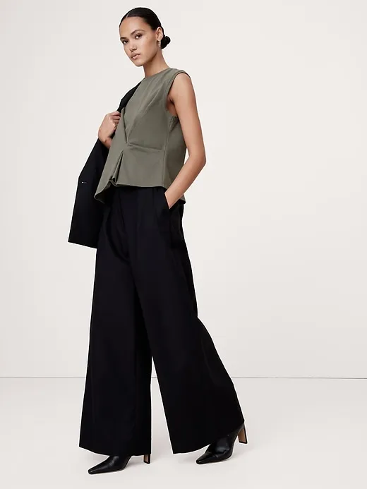 Cotton Draped Tank sold by Banana Republic product image thumbnail 3