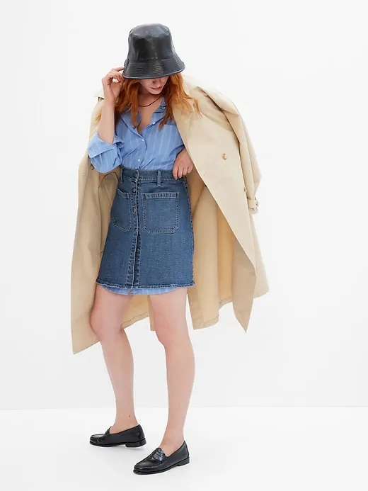 Patch Pocket Denim Mini Skirt sold by GAP product image thumbnail 3