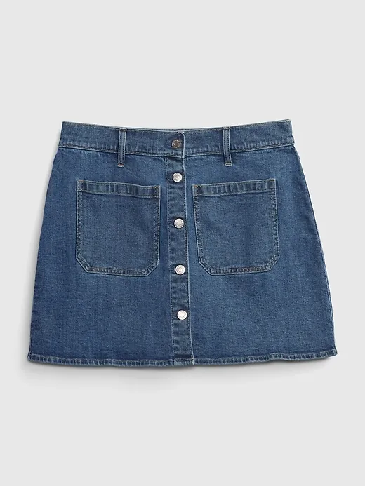 Patch Pocket Denim Mini Skirt sold by GAP product image thumbnail 4