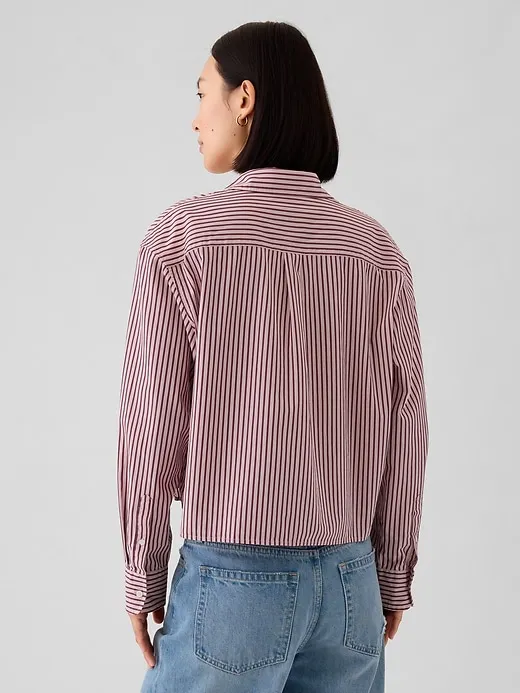 Organic Cotton Cropped Shirt sold by GAP product image thumbnail 2