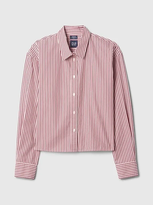 Organic Cotton Cropped Shirt sold by GAP product image thumbnail 5