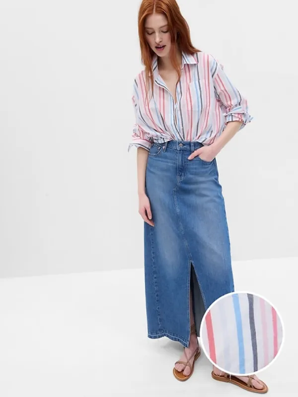 Stripe Big Shirt sold by GAP
