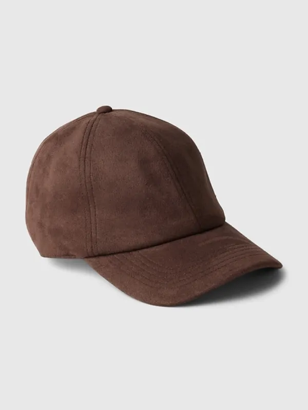 Vegan Suede Baseball Hat sold by GAP