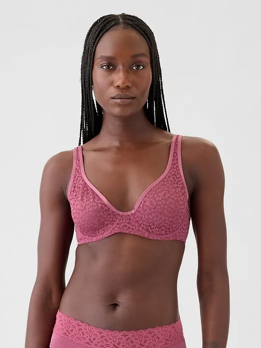 Unlined Lace T-Shirt Bra sold by GAP